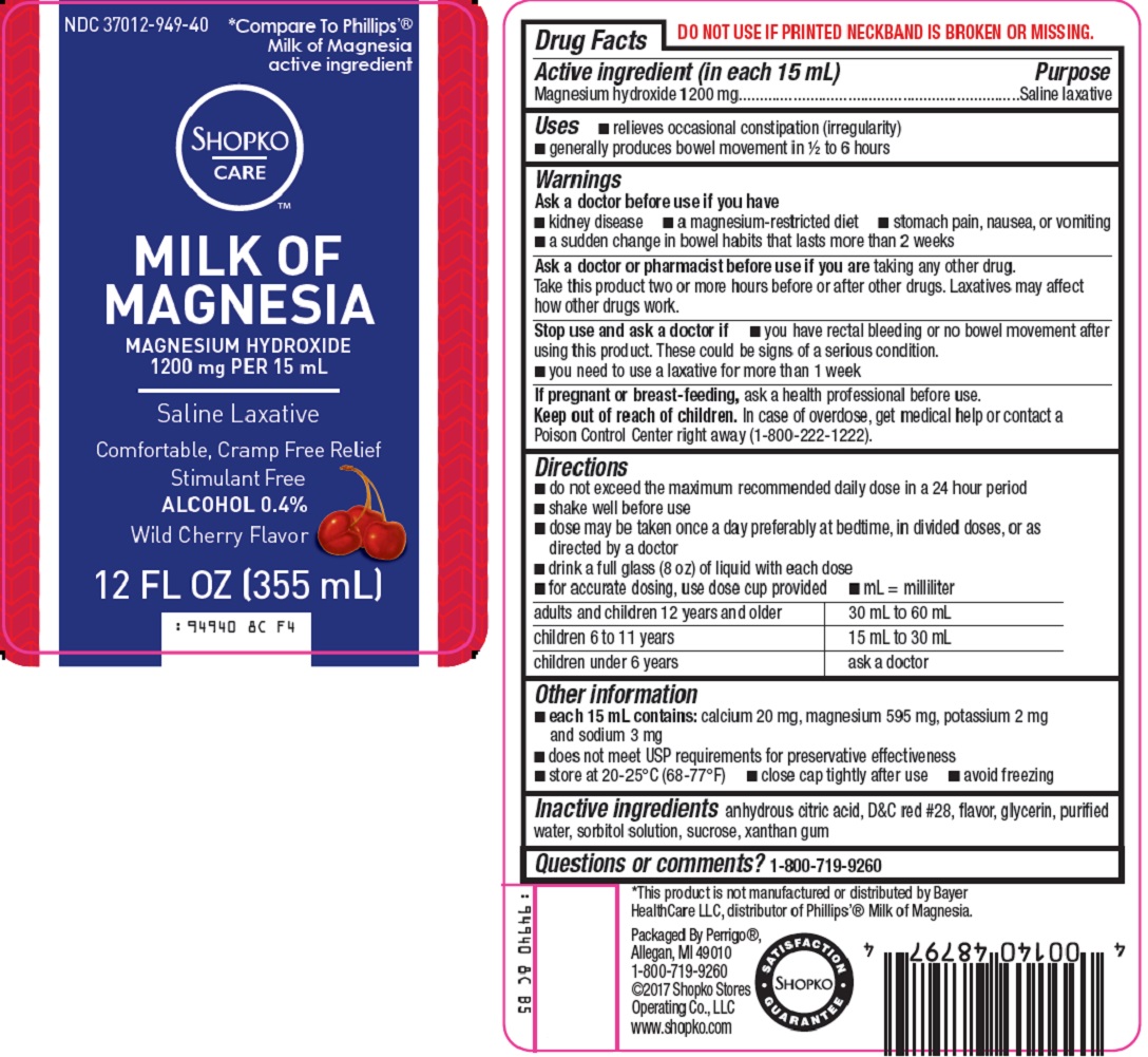 NDC 37012949 Milk Of Magnesia Magnesium Hydroxide Suspension Oral